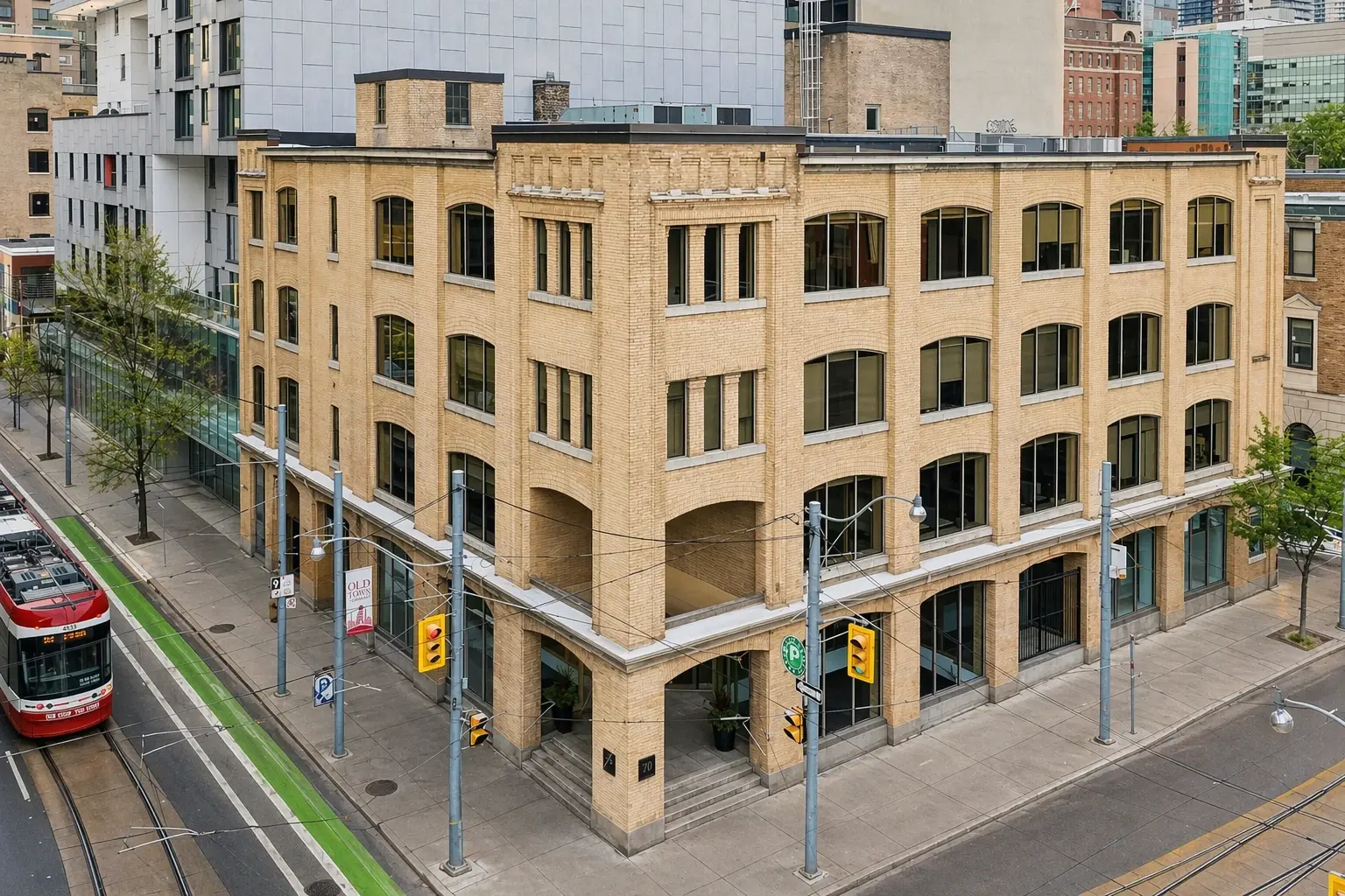 Quiet urban intersection with modern architecture 1